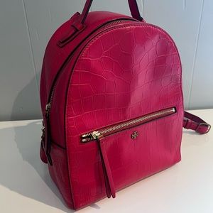 Tory Burch red backpack
